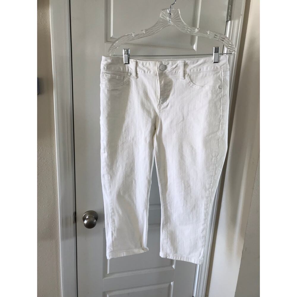 Women’s Seven 7 White Size 12 Skinny Capris